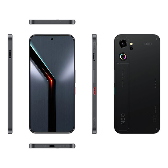 Smartphone ZTE Nubia Neo 5 GT 5G Phantom Black Normal Back Cover - 8 Go / 256 Go - Autre vue
