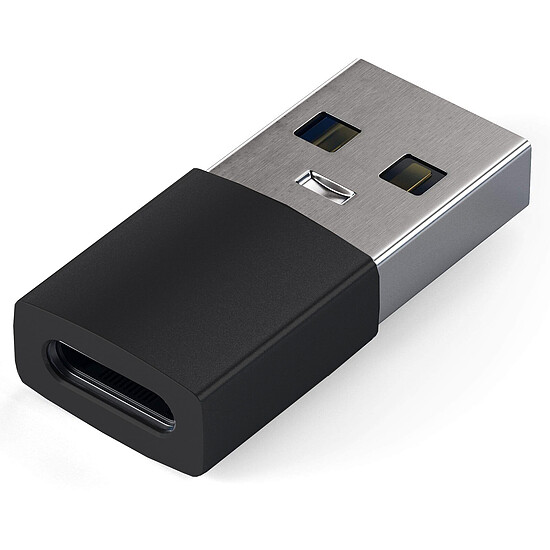 Adaptateur USB SATECHI Adaptateur USB 3.0 USB-A Mâle vers USB-C - Noir (pack de 2) - Autre vue