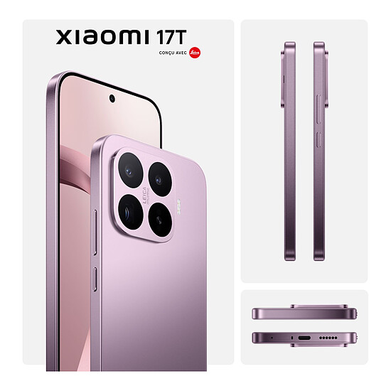 Smartphone Xiaomi 17T 5G Violet - 256 Go - 12 Go - Autre vue