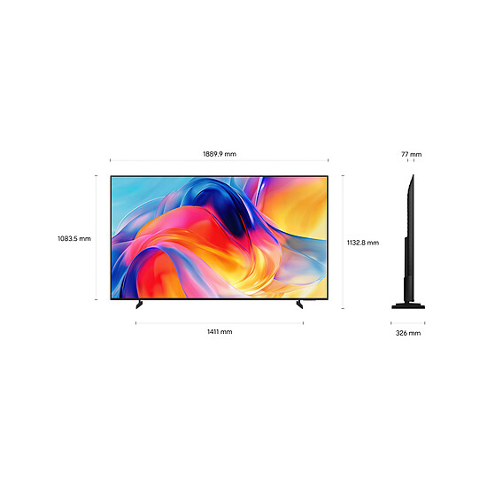 TV Samsung TU85M74H - TV Mini LED 4K UHD HDR - 214 cm - Autre vue