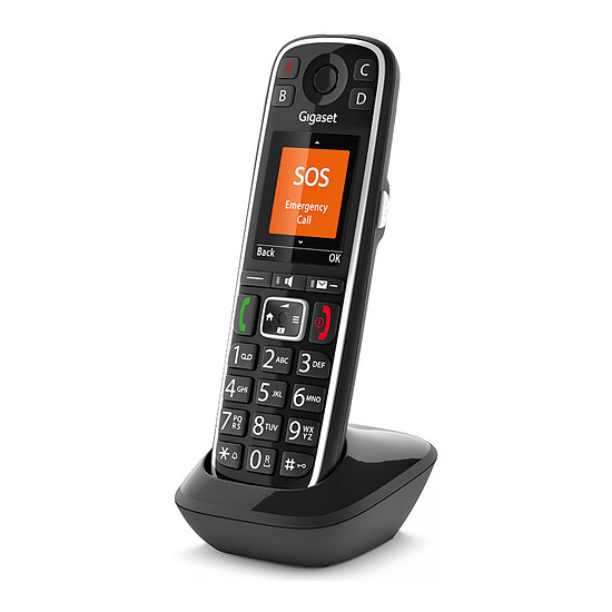 Téléphone fixe sans fil Gigaset E720HX Noir - Combiné supplémentaire - Autre vue
