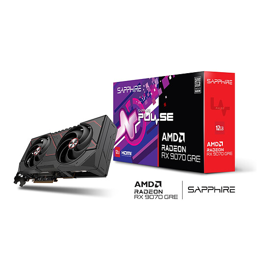 Carte graphique Sapphire PULSE AMD Radeon RX 9070 GRE - Autre vue