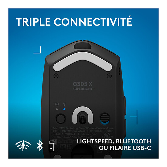 Souris PC Logitech G G305 X Lightspeed Noir - Autre vue