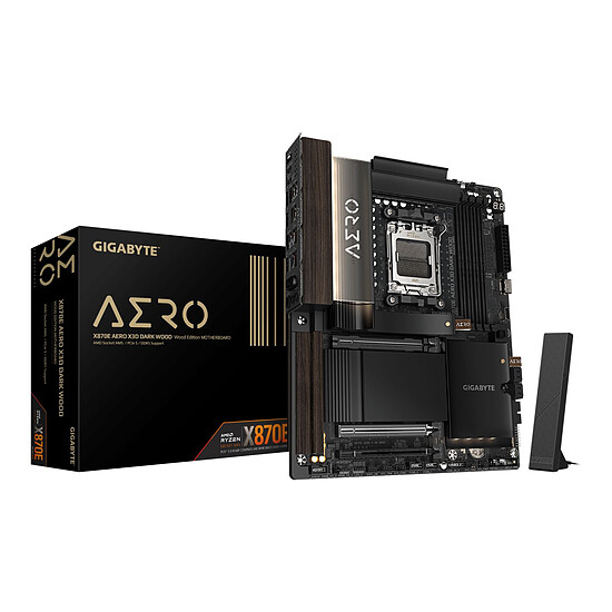 Carte mère Gigabyte X870E AERO X3D DARK WOOD - Autre vue