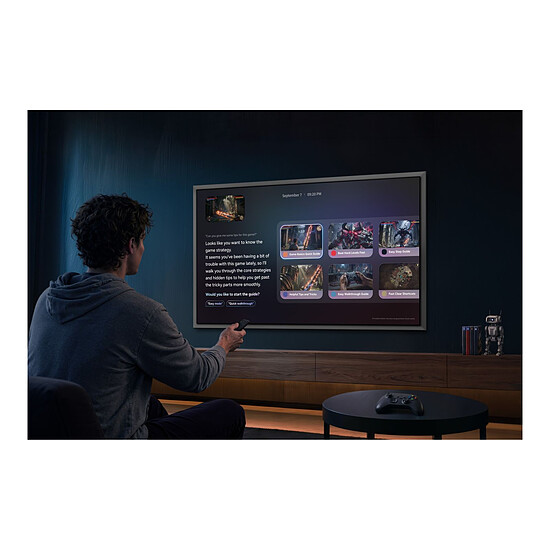 TV Samsung OLED TQ55S99H + Boitier sans fil One Connect + Support Mural - Autre vue