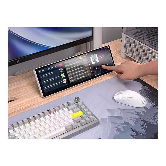 Écran PC Corsair XENEON EDGE - Blanc - Autre vue