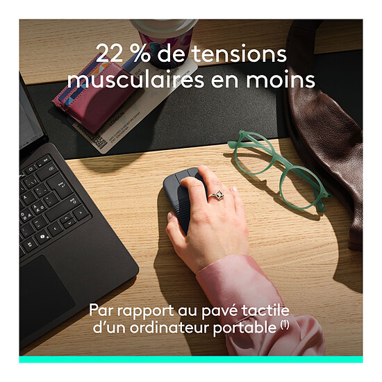 Souris PC Logitech Mobi Fold - Graphite - Autre vue