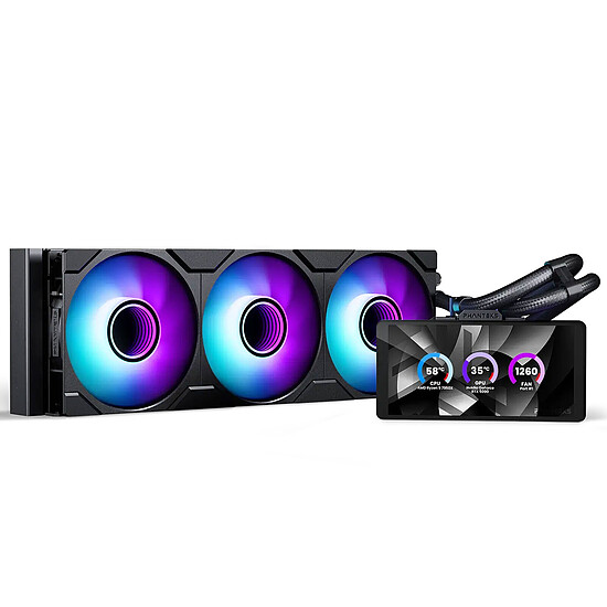 Watercooling AIO Phanteks Glacier One 360M25 LCD - Noir - Autre vue
