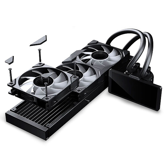 Watercooling AIO Phanteks Glacier One 360M25 LCD - Noir - Autre vue