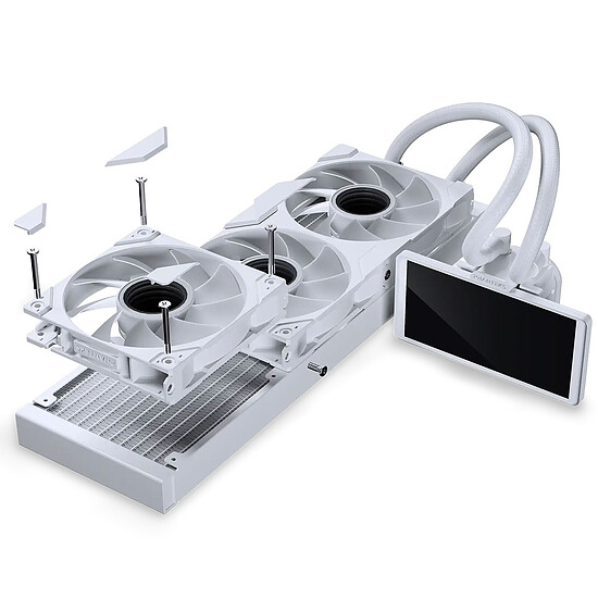 Watercooling AIO Phanteks Glacier One 360M25 LCD - Blanc - Autre vue