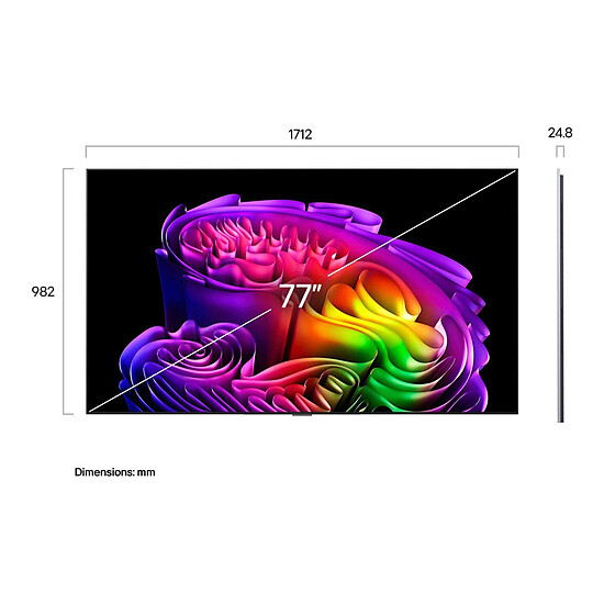 TV LG OLED77G6 - TV OLED 4K UHD HDR - 195 cm - Autre vue