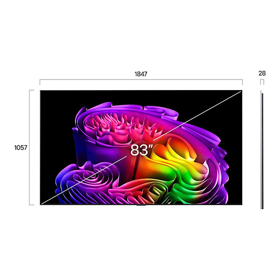 TV LG OLED83G6- TV OLED 4K UHD HDR - 210 cm - Autre vue