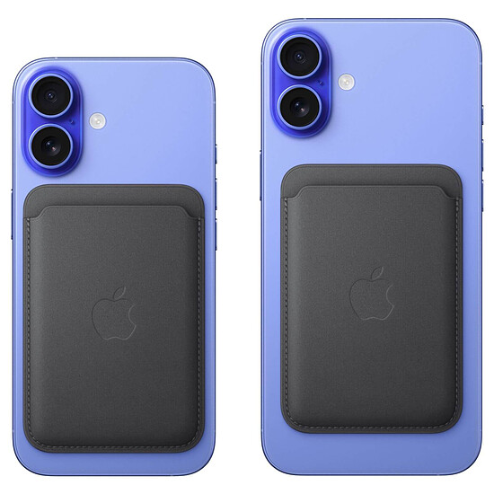 Coque et housse Apple Porte-cartes en tissage fin pour iPhone avec MagSafe - Noir - Autre vue