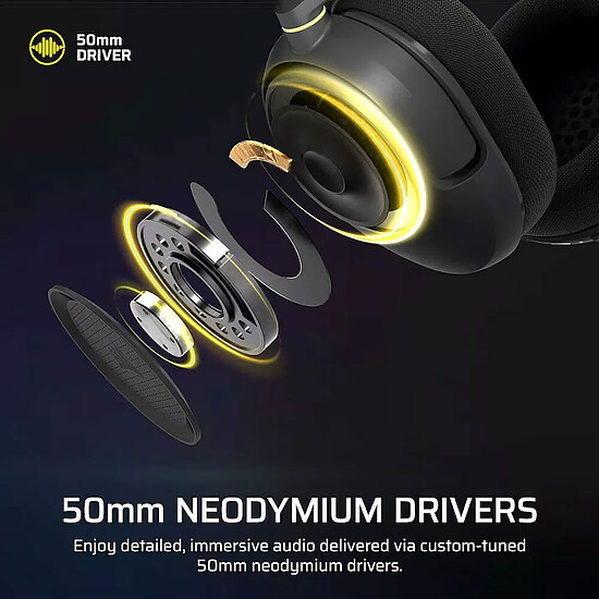 Casque micro Corsair HS35 Wireless v3 (Noir) - Autre vue