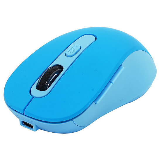 Souris PC Bluestork Office 65 Wireless - Bleu - Autre vue