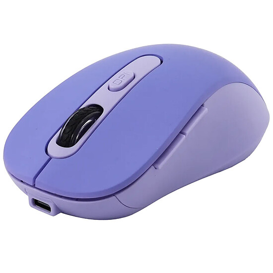 Souris PC Bluestork Office 65 Wireless - Violet - Autre vue