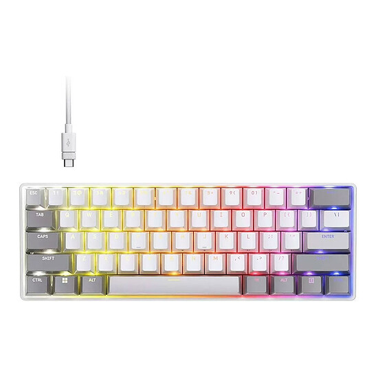 Clavier PC Corsair Clipper Pro Mini 60 - Blanc - Autre vue