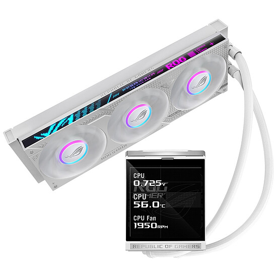 Watercooling AIO ASUS ROG Strix LC IV 360 ARGB LCD - White Edition - Autre vue