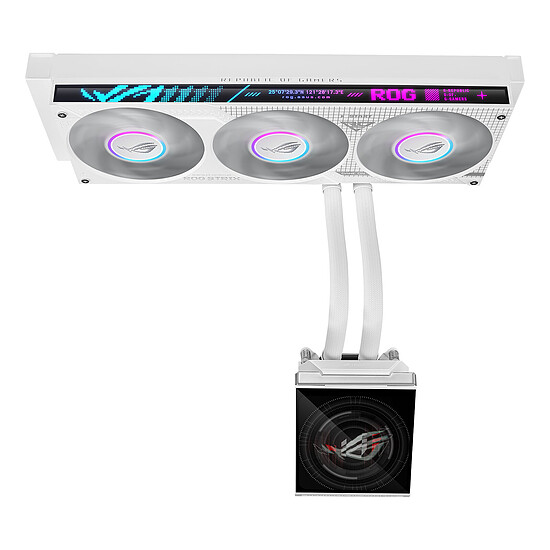 Watercooling AIO ASUS ROG Strix SLC IV 360 ARGB LCD White Edition - Autre vue