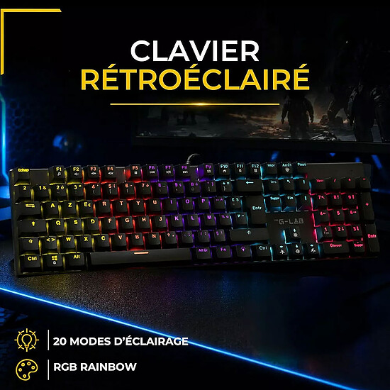 Clavier PC The G-Lab KEYZ Radium (FR) - Autre vue