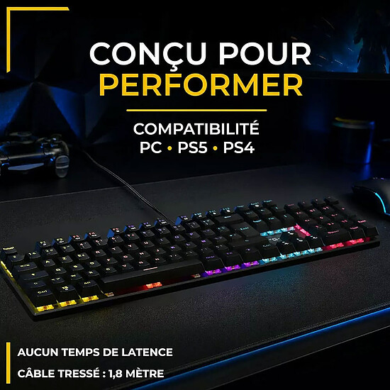 Clavier PC The G-Lab KEYZ Radium (FR) - Autre vue