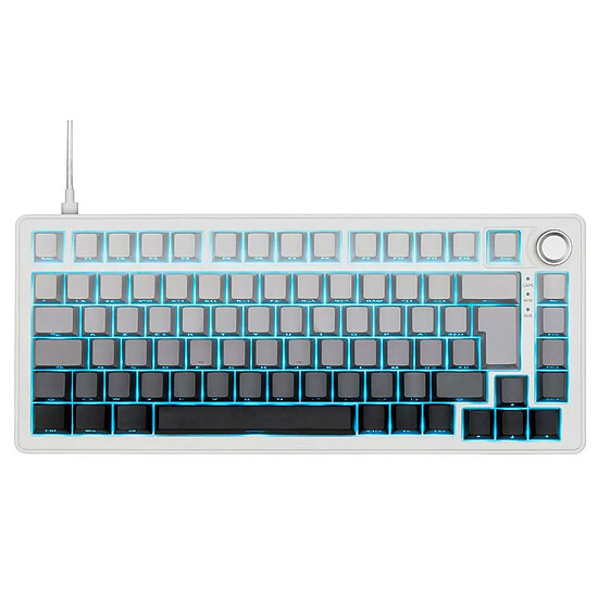 Clavier PC The G-Lab Keyz Elite 300 - Gris/Blanc - Autre vue