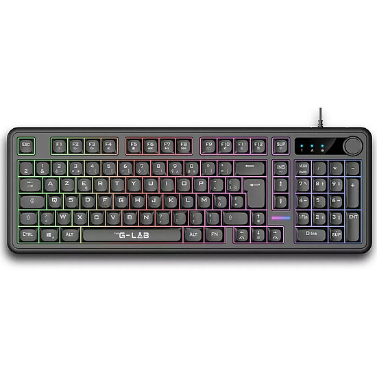 Clavier PC The G-Lab Keyz Caesium EX - Noir - Autre vue
