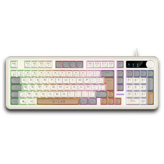 Clavier PC The G-Lab Keyz Caesium EX - Tricolore - Autre vue