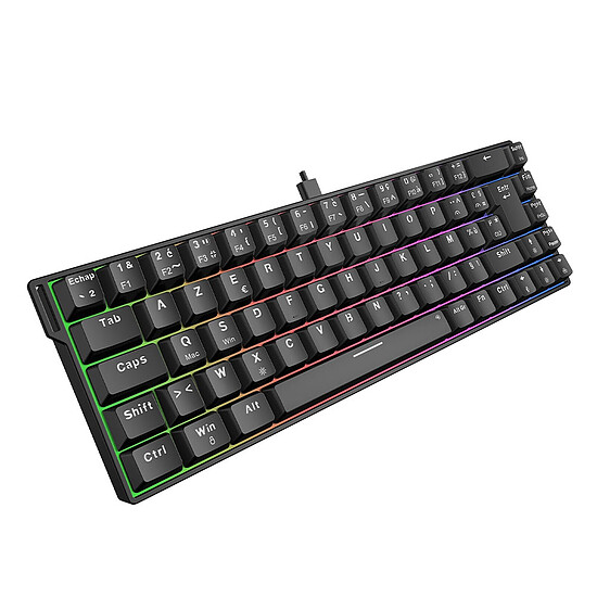 Clavier PC The G-Lab Keyz Titanium HE - Noir - Autre vue