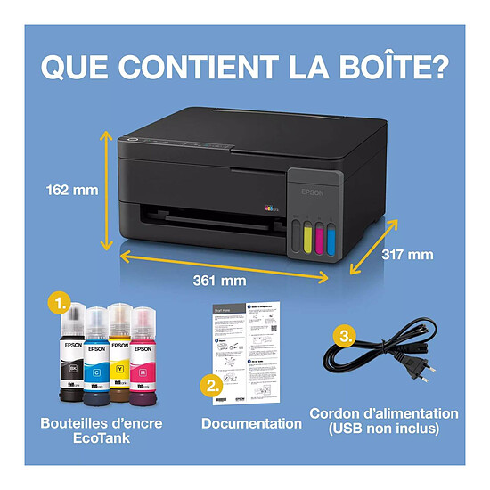 Imprimante jet d'encre Epson EcoTank ET-2910 - Autre vue