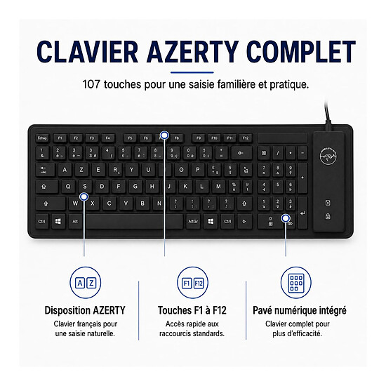 Clavier PC Mobility Lab ML300559 - Autre vue