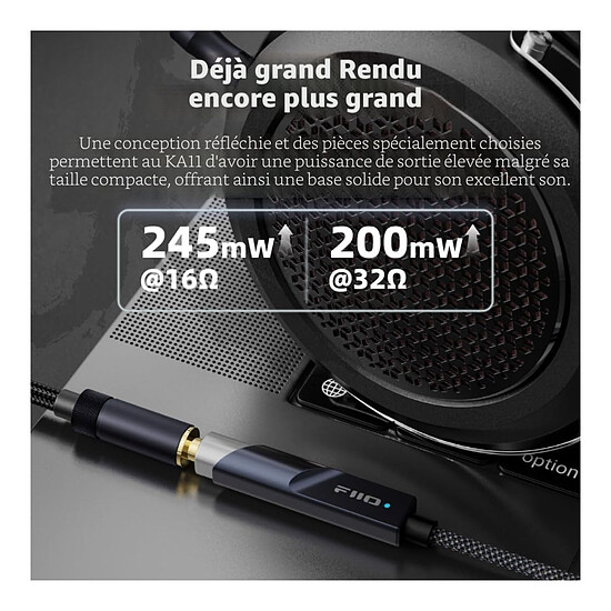 Adaptateur audio FiiO KA11 Noir - Autre vue