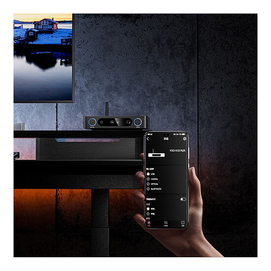 Ampli HiFi Stéréo FiiO K13 R2R Noir - Autre vue