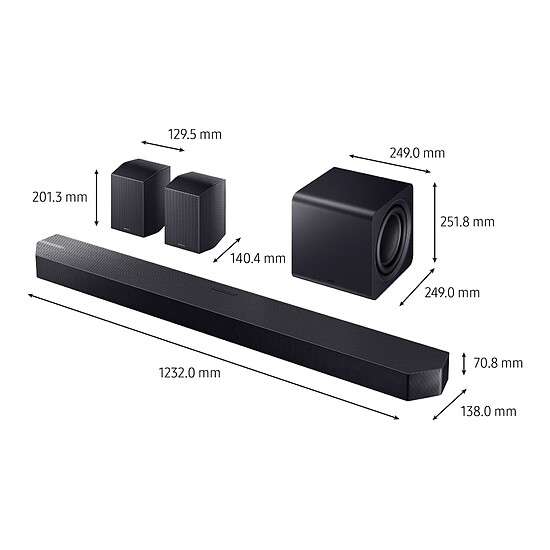 Barre de son Samsung HW-Q990H/ZF (2026) ) - Autre vue