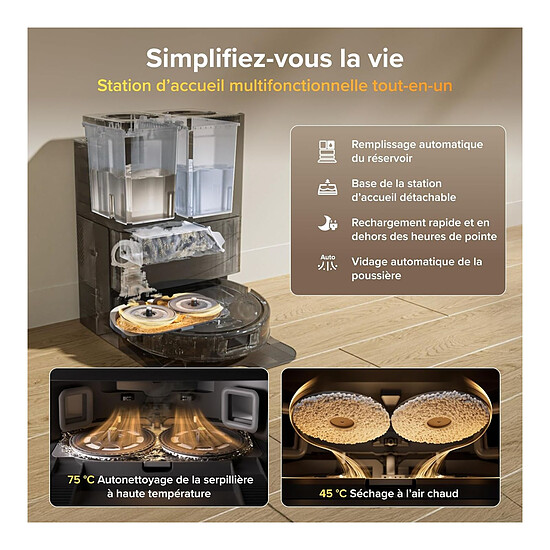 Robot et aspirateur Roborock Qrevo S ProX - Autre vue