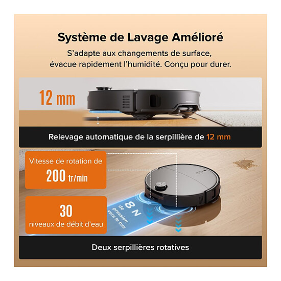 Robot et aspirateur Roborock Qrevo Edge 2X - Autre vue