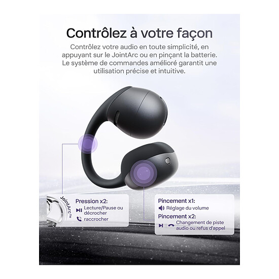 Casque Audio Shokz OpenDots Air - Noir - Autre vue