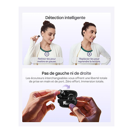 Casque Audio Shokz OpenDots Air - Noir - Autre vue