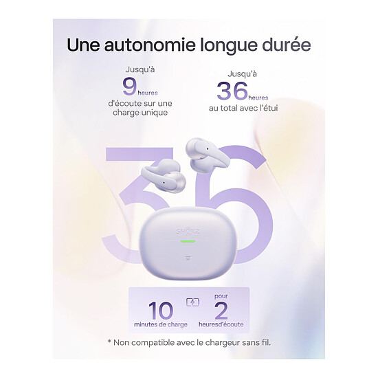 Casque Audio Shokz OpenDots Air - Violet Aurore - Autre vue