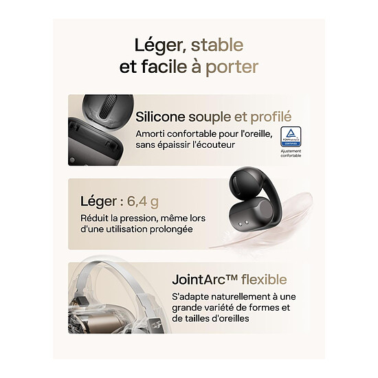 Casque Audio Shokz OpenDots 2 - Noir - Autre vue