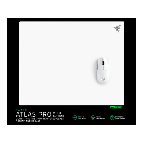 Tapis de souris Razer Atlas Pro - Blanc - Autre vue