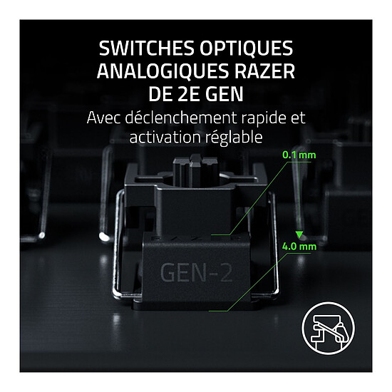 Clavier PC Razer Huntsman v3 Pro TKL 8 kHz - Autre vue