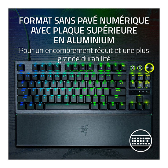 Clavier PC Razer Huntsman v3 Pro TKL 8 kHz - Autre vue