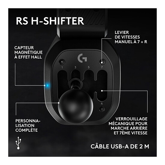 Levier de vitesse Logitech G RS H-Shifter - Autre vue