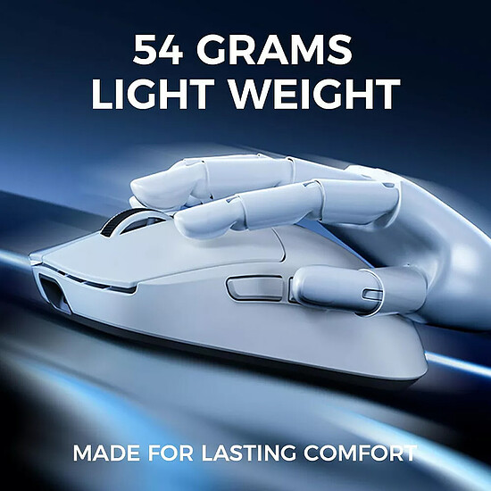Souris PC MCHOSE A5 V2 Ultra - Blanc - Autre vue