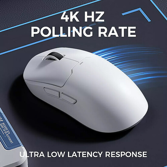 Souris PC MCHOSE A5 V2 Ultra - Blanc - Autre vue