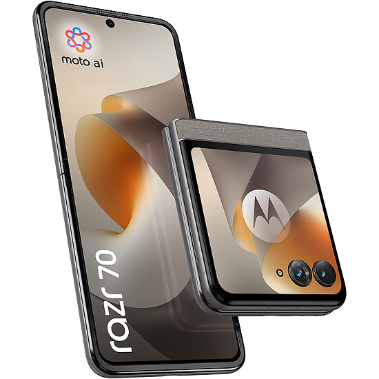 Smartphone Motorola Razr 70 PANTONE Hematite -  256 Go - 8 Go - Autre vue