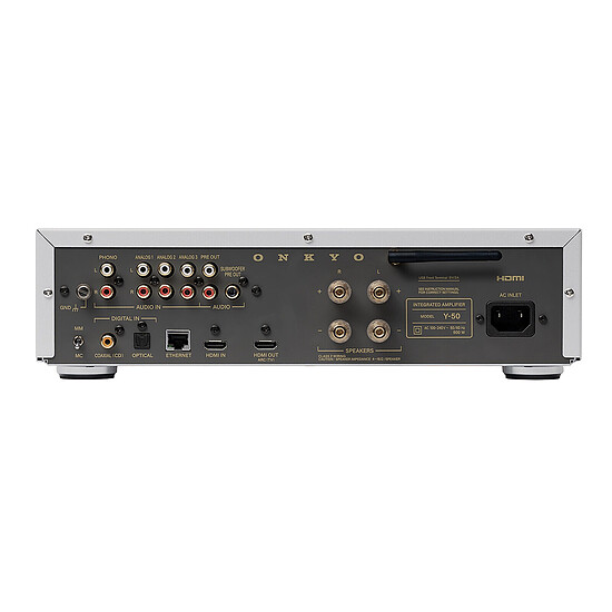 Ampli HiFi Stéréo Onkyo Muse Y-50 Argent + Klipsch RP-600M II Ebène - Autre vue