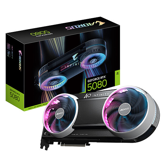 Carte graphique Gigabyte AORUS GeForce RTX 5080 INFINITY WOOD 16G  - Autre vue