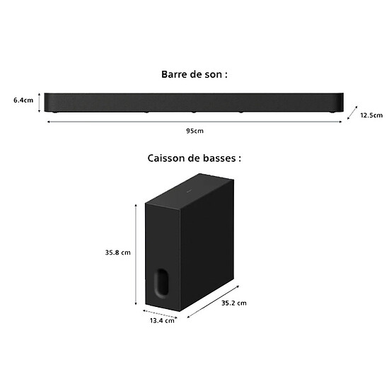Barre de son Sony Bravia Theatre Bar 7 + Sub 7 HTA7100KIT - Autre vue